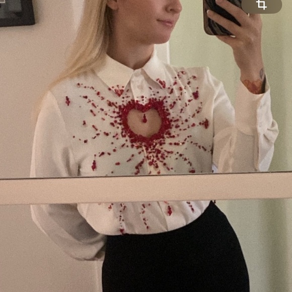 Heartless Shirt (Handmade) size S - Picture 2 of 4